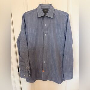 Bonobos Men's Slim Fit Blue Dress Shirt 16 x 36